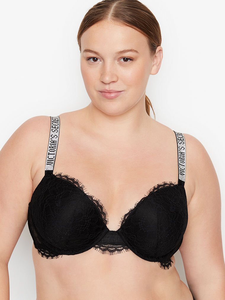 Shine Strap Lace Push-Up Bra + Shine Strap Lace Panty