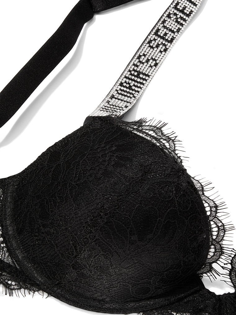 Shine Strap Lace Push-Up Bra + Shine Strap Lace Panty