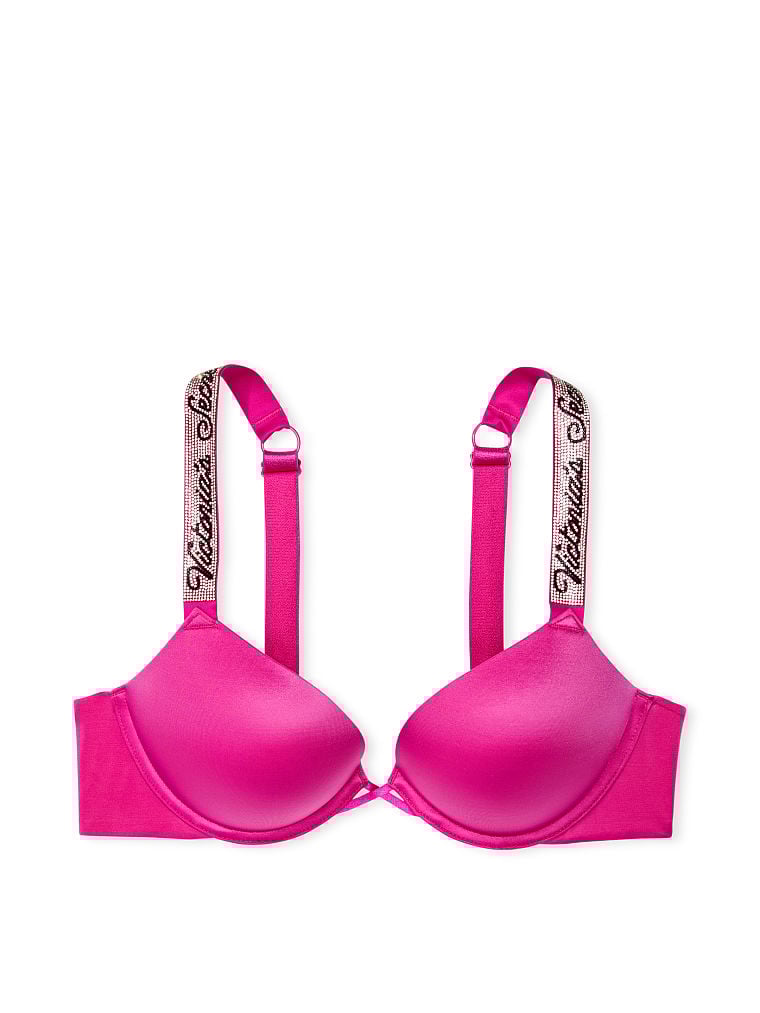 Shine Strap Push-Up Bra + Bombshell Shine Strap Brazilian Panty