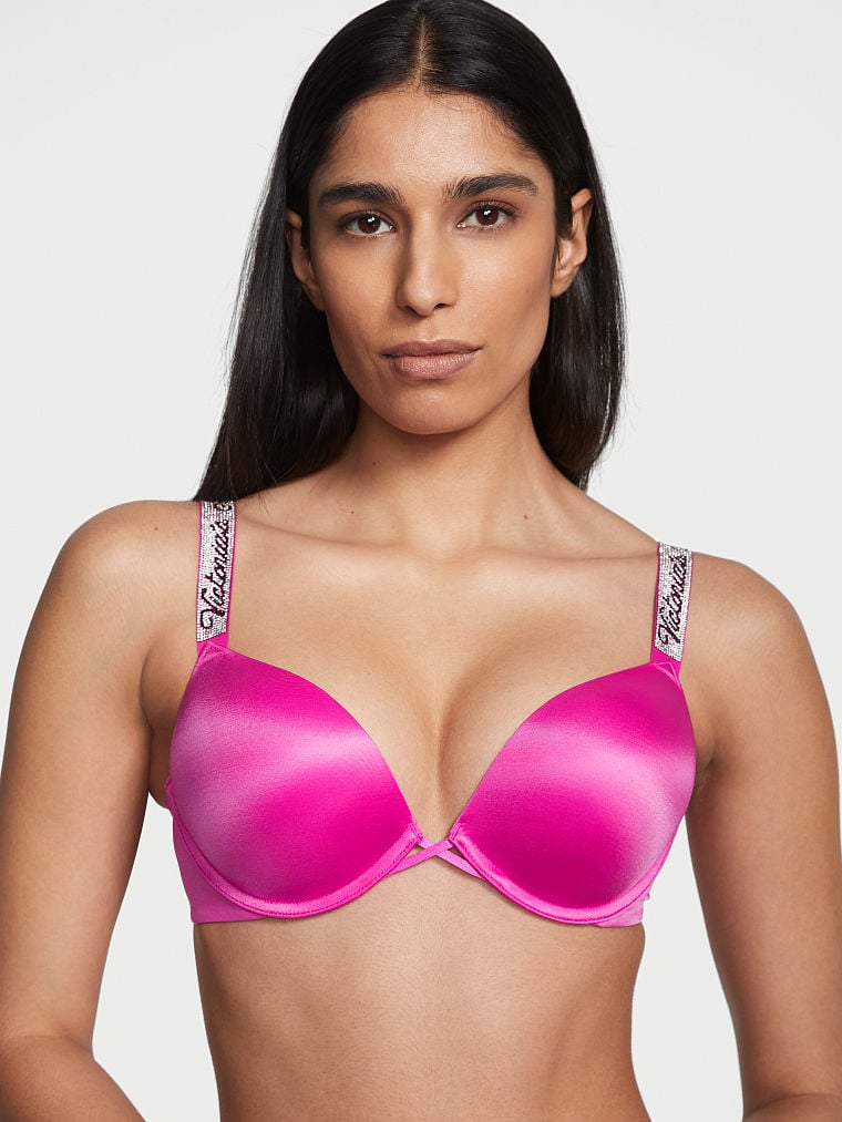 Shine Strap Push-Up Bra + Bombshell Shine Strap Brazilian Panty