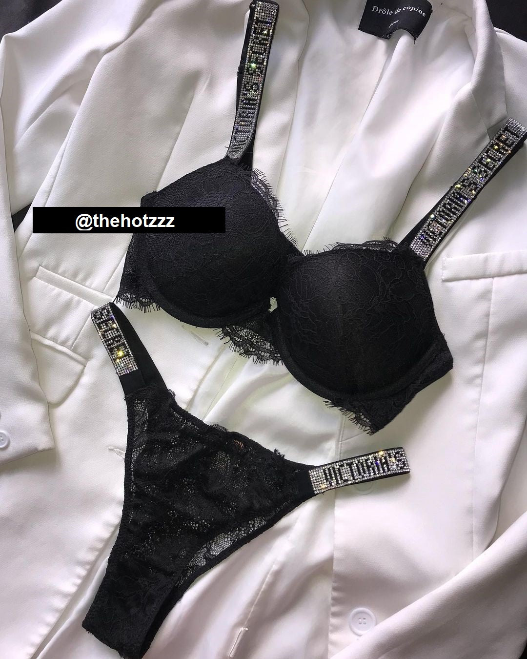Shine Strap Lace Push-Up Bra + Shine Strap Lace Panty