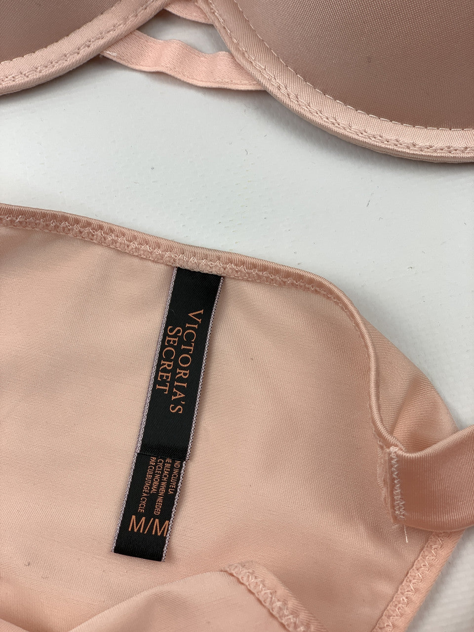 Shine Strap Push-Up Bra + Bombshell Shine Strap Brazilian Panty- Pink