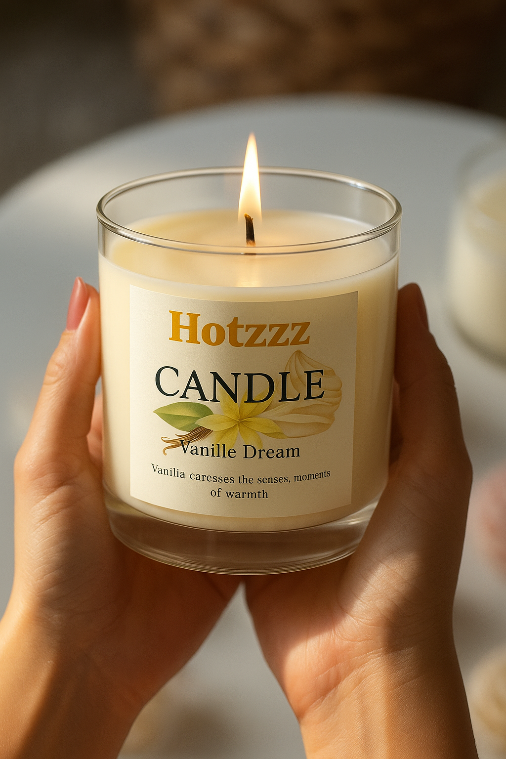 Hotzzz Vanilla Dream Candle - A Moment of Warmth