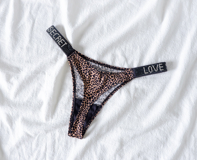 Women Sexy Rhinestone G-string Thongs Lingeries T-back Underwear Panties Fitness