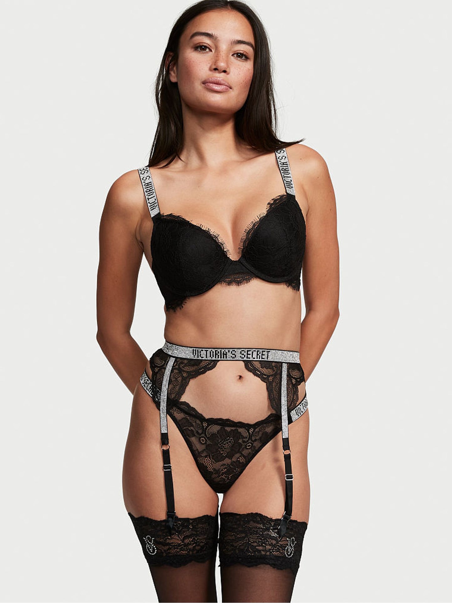 Shine Strap Lace Push-Up Bra + Shine Strap Lace Panty