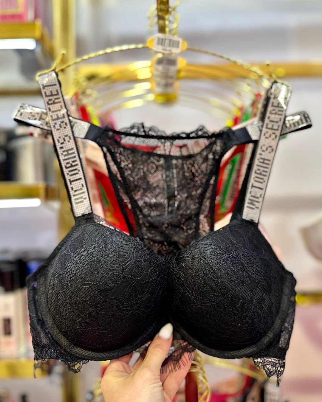 Shine Strap Lace Push-Up Bra + Shine Strap Lace Panty