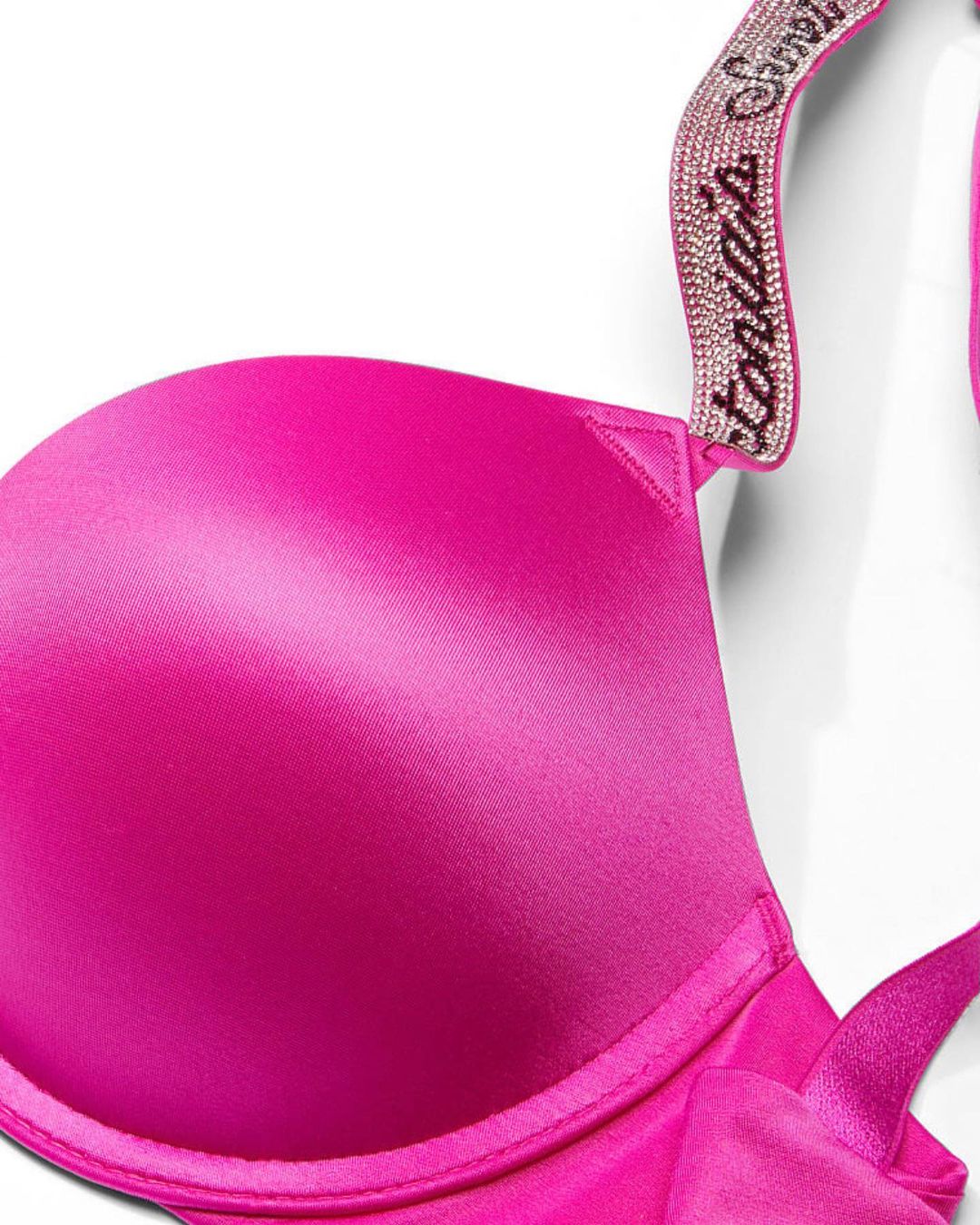 Shine Strap Push-Up Bra + Bombshell Shine Strap Brazilian Panty