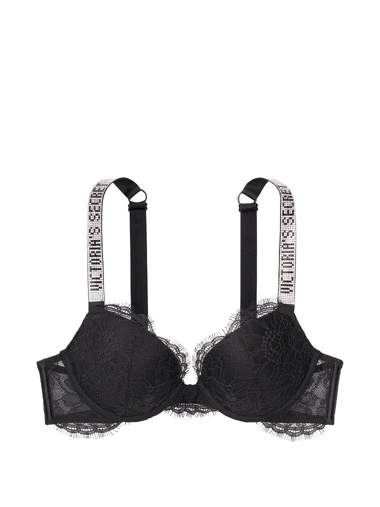 Shine Strap Lace Push-Up Bra + Shine Strap Lace Panty