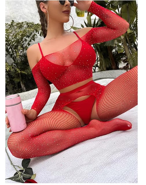Glamour Fit Bodysuit Free Size