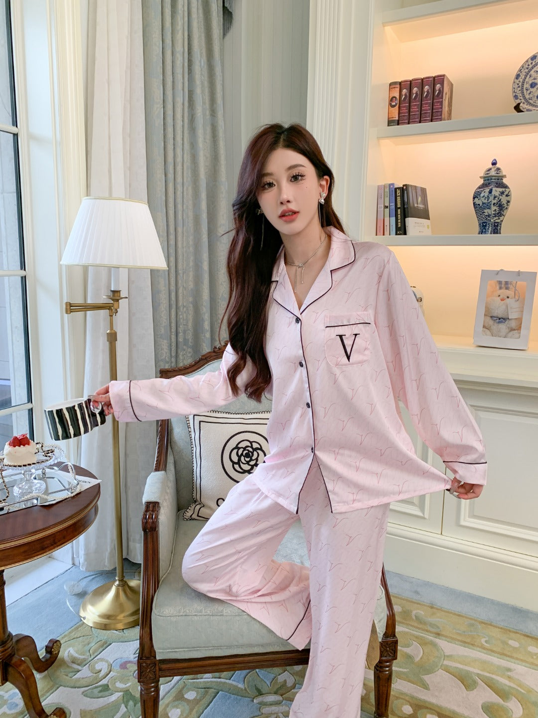 Victoria's Secret Satin Long Pajama Set