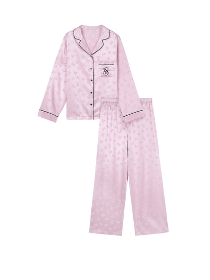 ViktoriaS Secret Satin Long Pajama Set China Flower