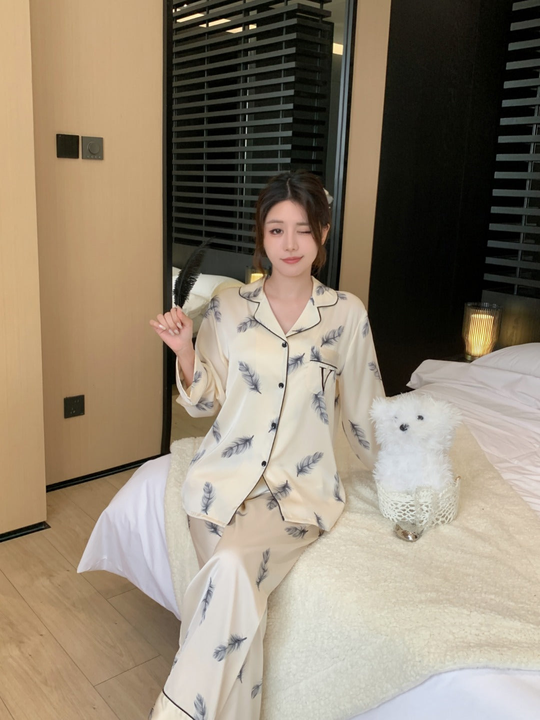 Victoria's Secret Satin Long Pajama Set