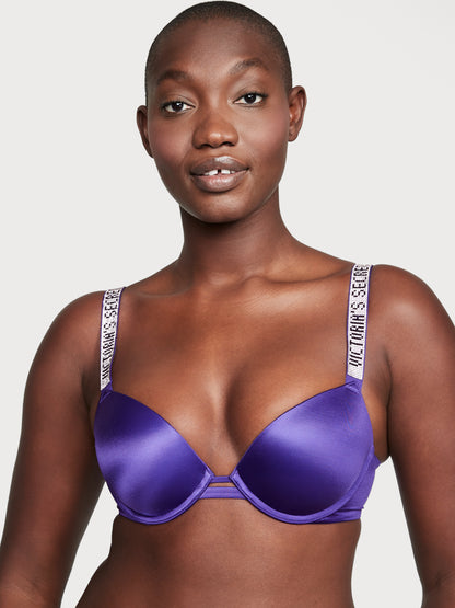 Shine Strap Push-Up Bra + Bombshell Shine Strap Brazilian Panty
