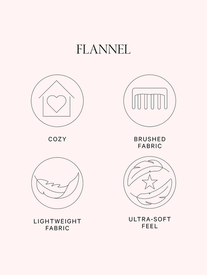 Glazed Satin Heart Long Pajama Set with VS signature - Exclusive design by Hotzzz