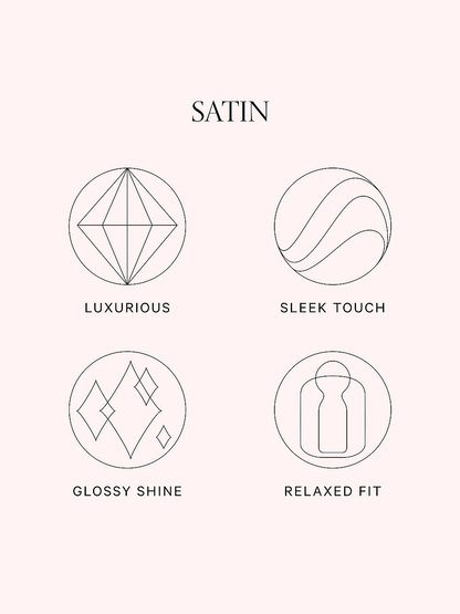 Victoria's Secret Glazed Satin Long Pajama Set Light beige