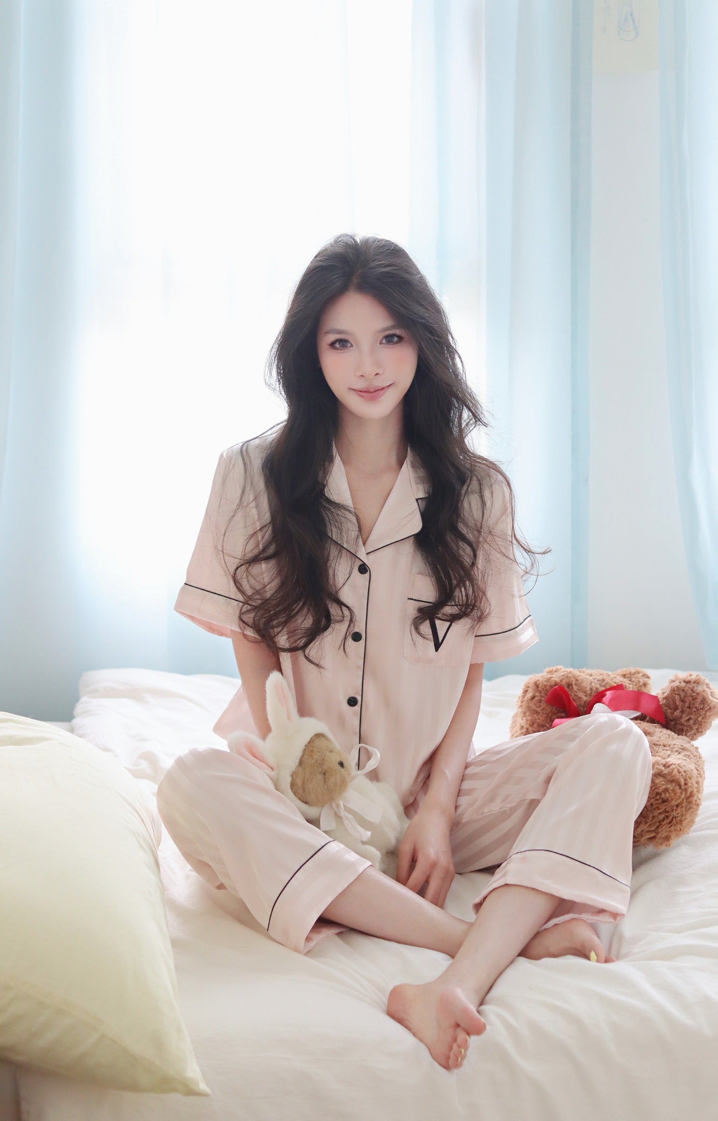 Victoria's Secret Satin Long Pajama Set
