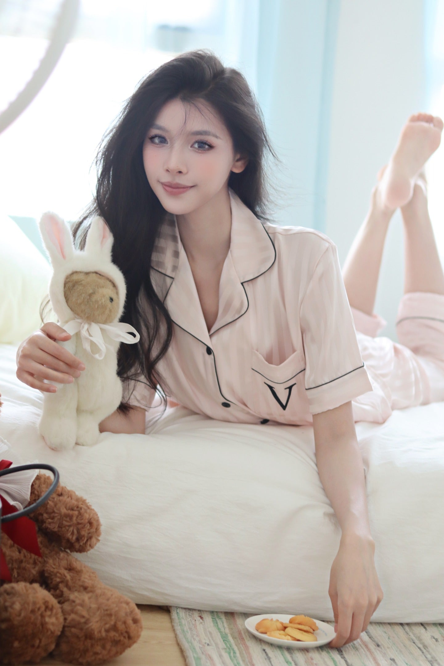 Victoria's Secret Satin Long Pajama Set