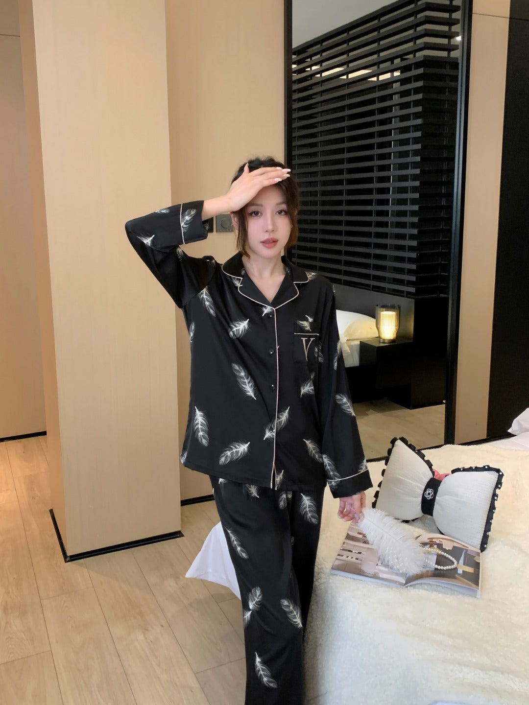 Victoria's Secret Satin Long Pajama Set