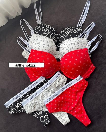 CK  - Everyday Push Up Bra + Panty - CK
