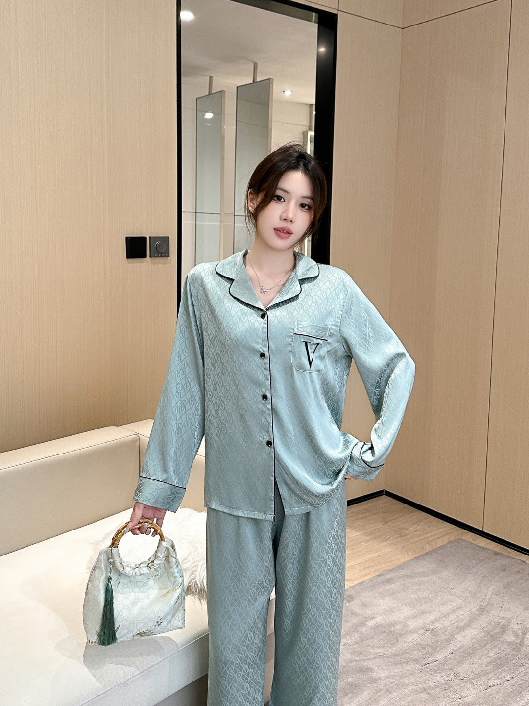 Victoria's Secret Satin Long Pajama Set