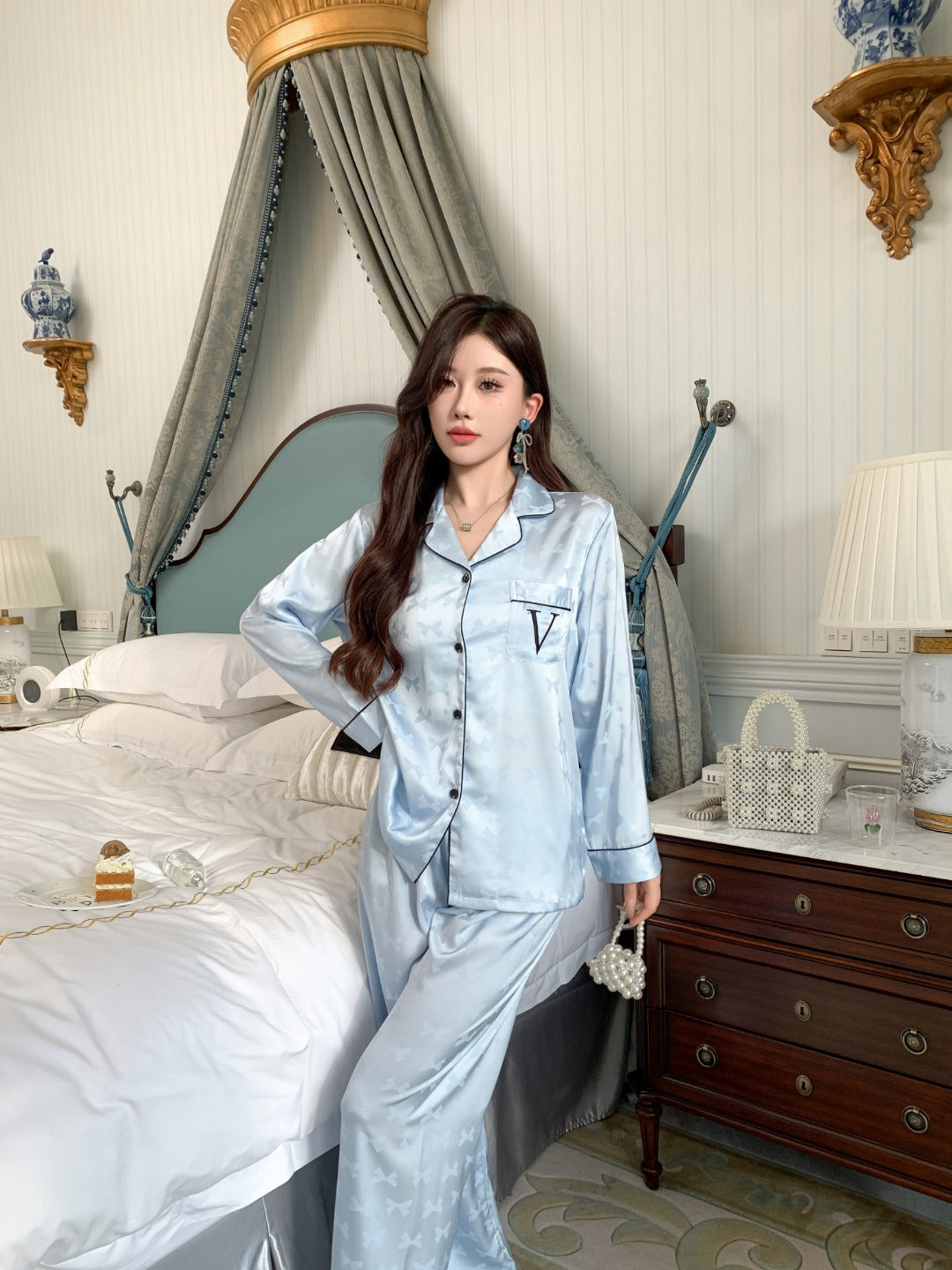Victoria's Secret Satin Long Pajama Set