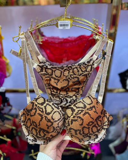 Victoria Secret Shine Cradle Push-Up Bra + Panty
