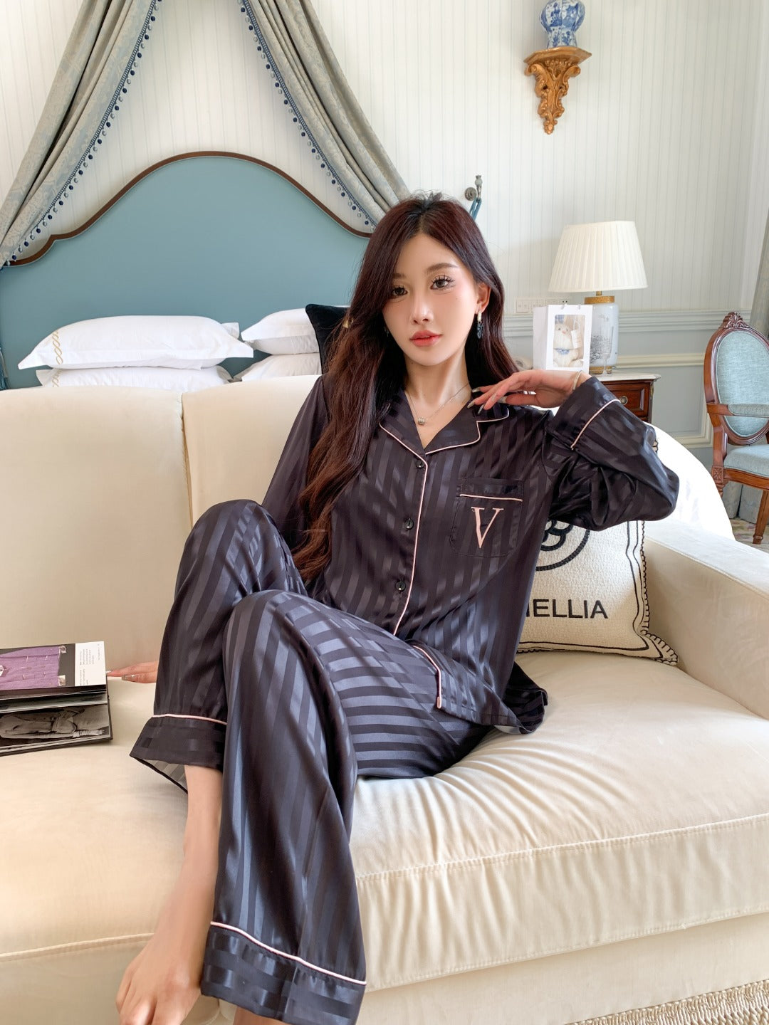 Victoria's Secret Satin Long Pajama Set