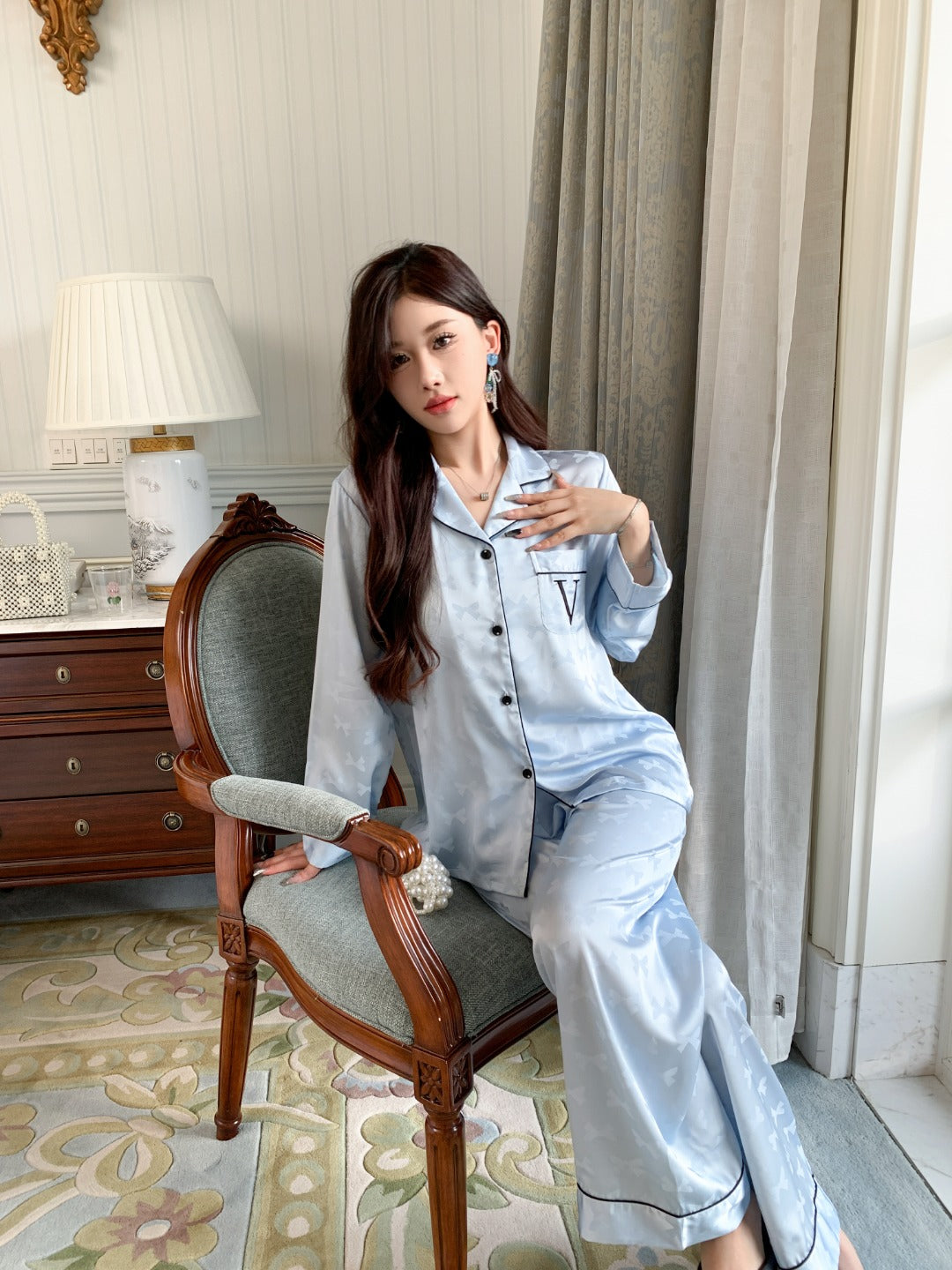 Victoria's Secret Satin Long Pajama Set