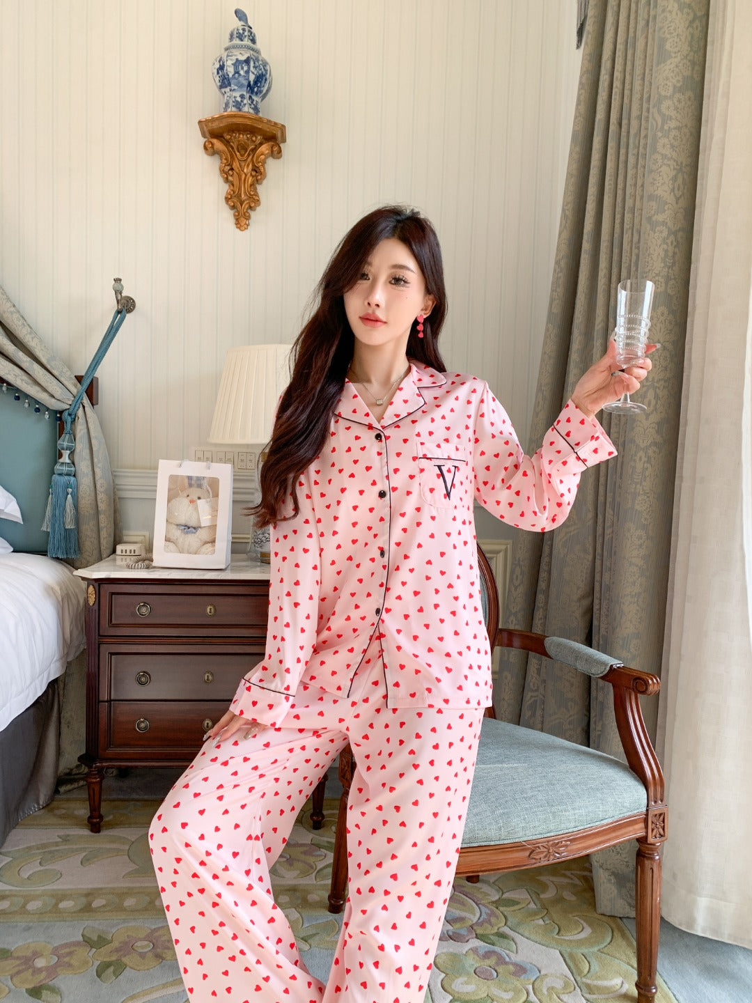 Victoria's Secret Satin Long Pajama Set