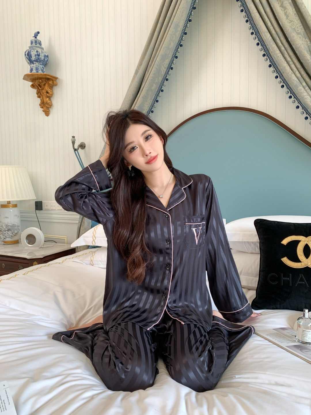 Victoria's Secret Satin Long Pajama Set
