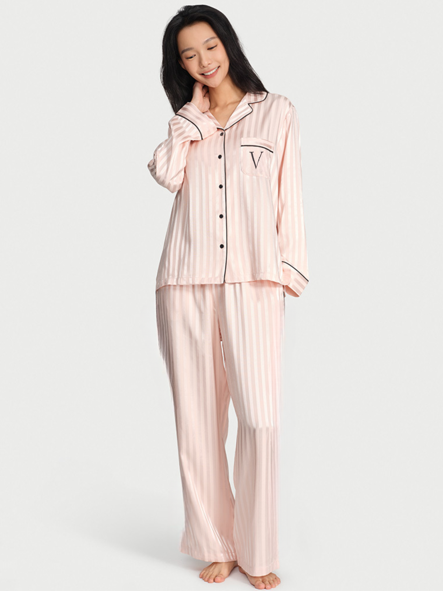 Victoria's Secret Satin Long Pajama Set