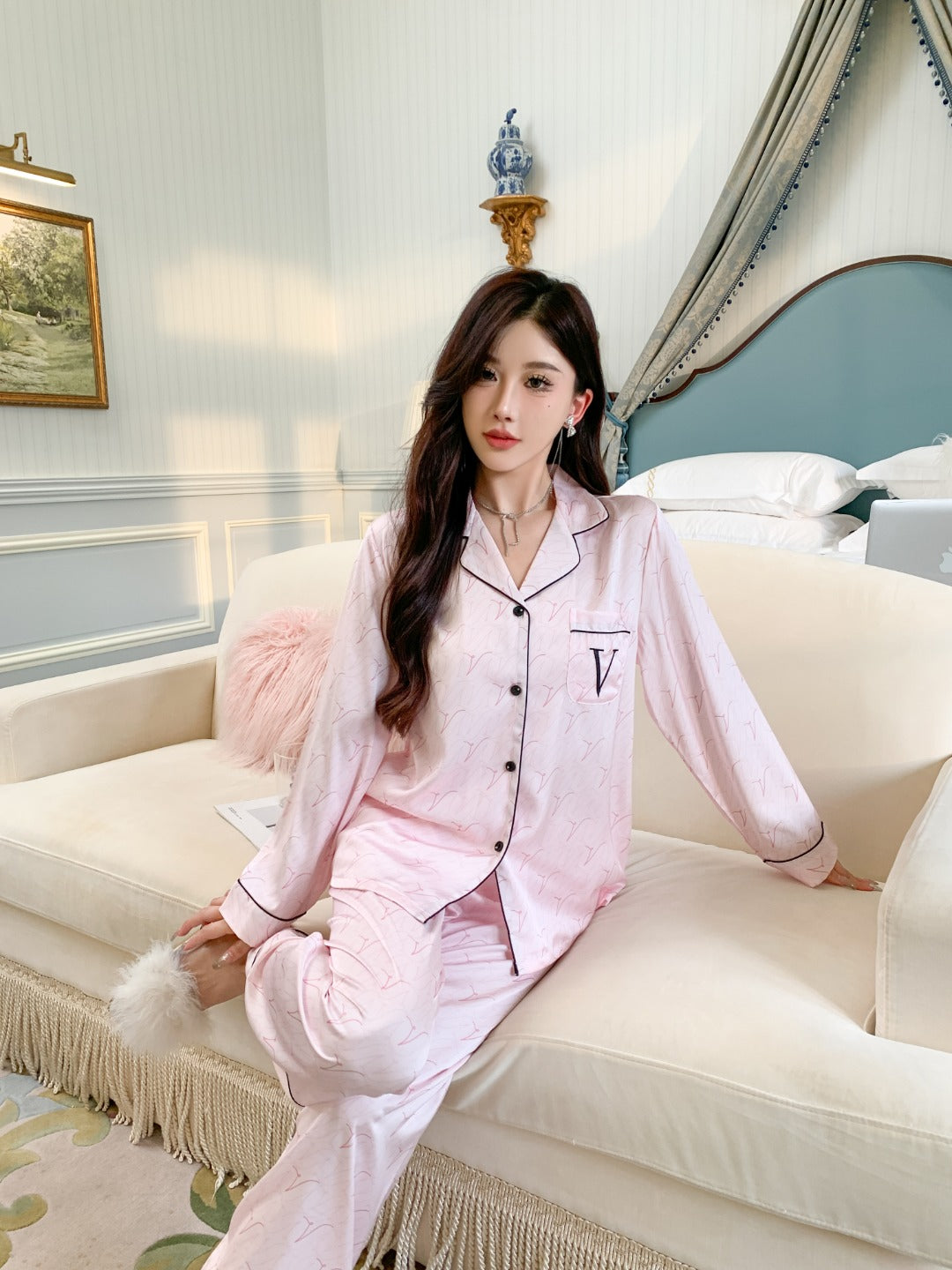 Victoria's Secret Satin Long Pajama Set