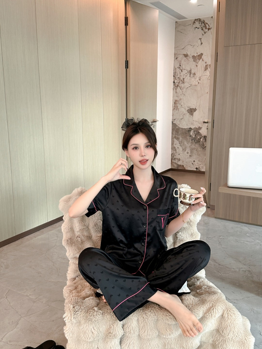 Victoria's Secret Satin Long Pajama Set