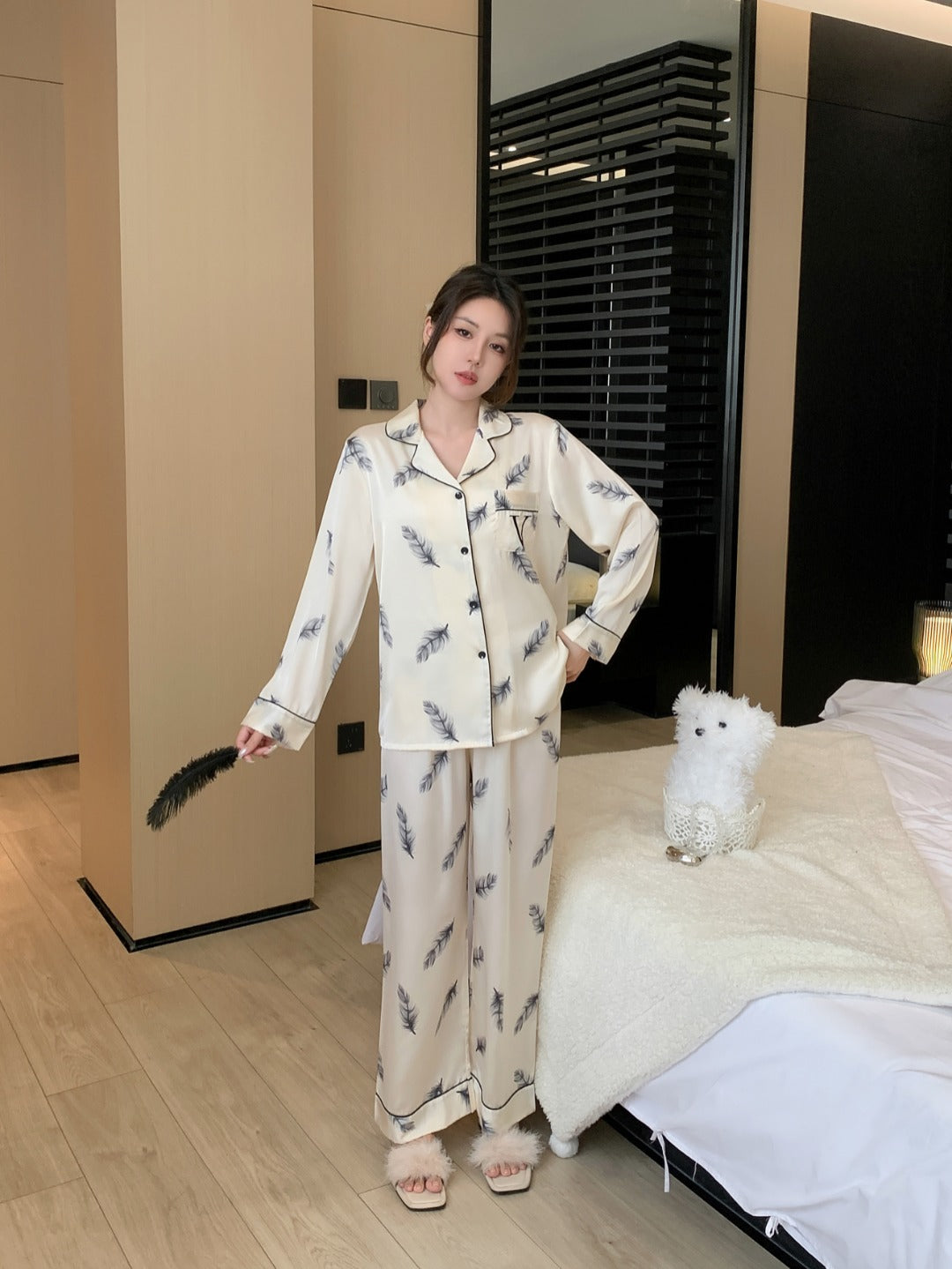 Victoria's Secret Satin Long Pajama Set