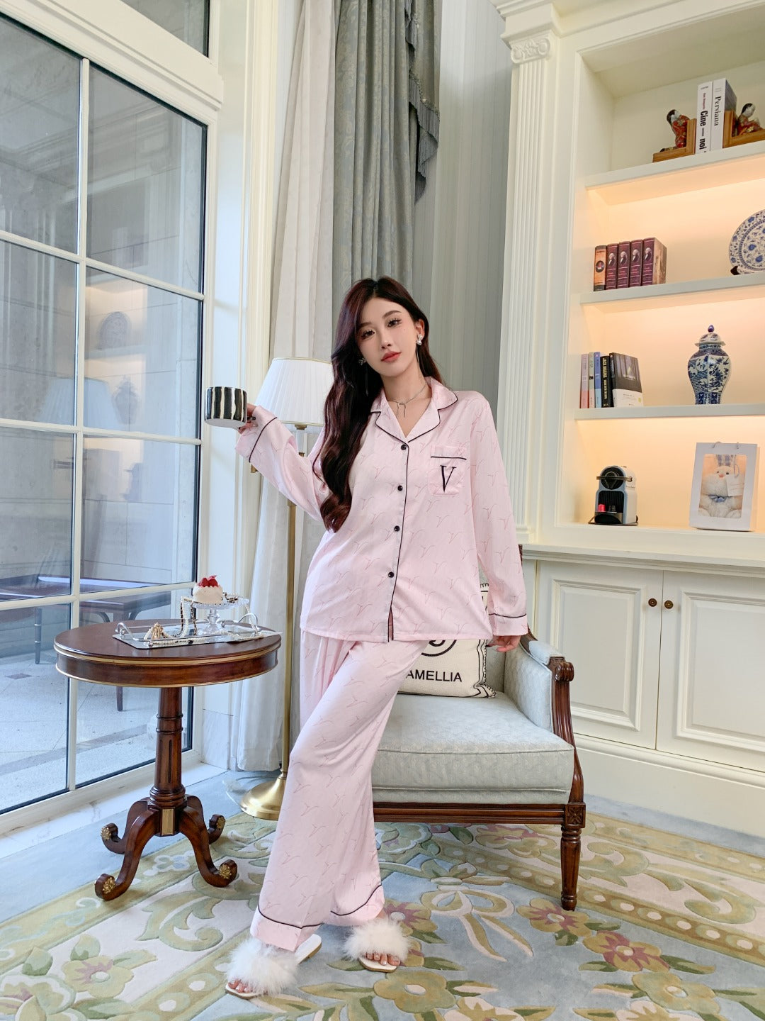 Victoria's Secret Satin Long Pajama Set