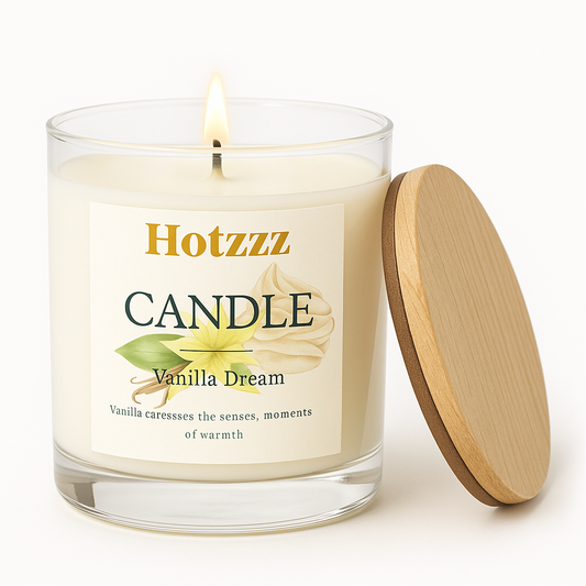 Hotzzz Vanilla Dream Candle - A Moment of Warmth