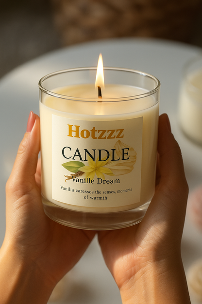 Hotzzz Vanilla Dream Candle - A Moment of Warmth