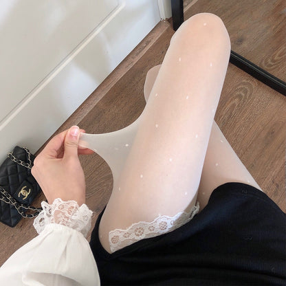 Amethyst Kiss Hold-Ups White - Size Max 75KG