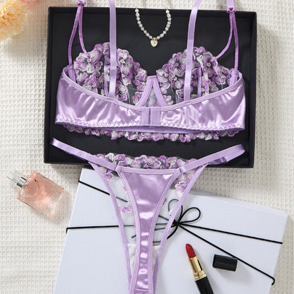 Lavender Desire Lace Lingerie Set