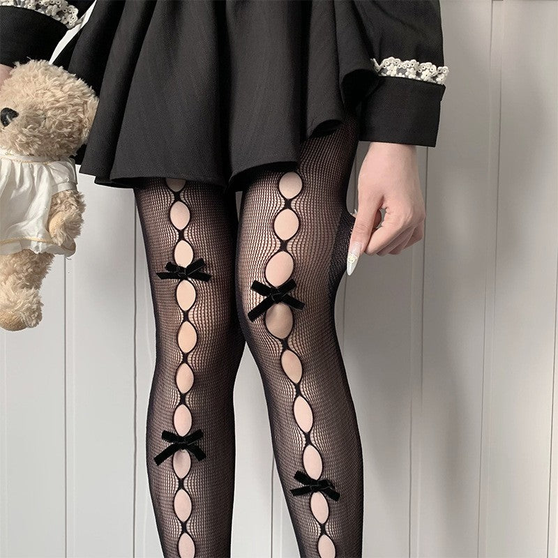 Topaz Sparkle Fishnets Black