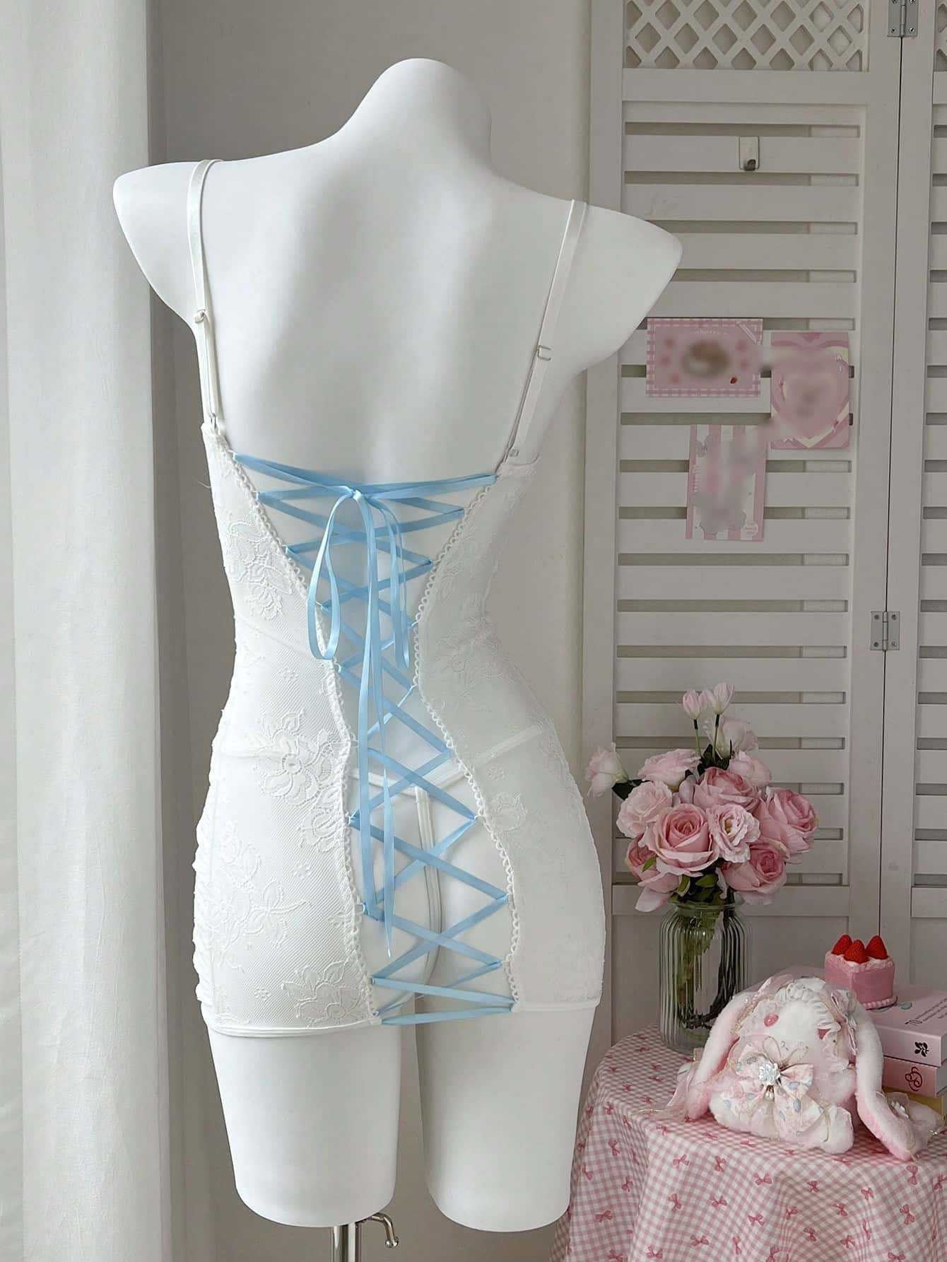 Obsidian Desire Lace Slip Dress