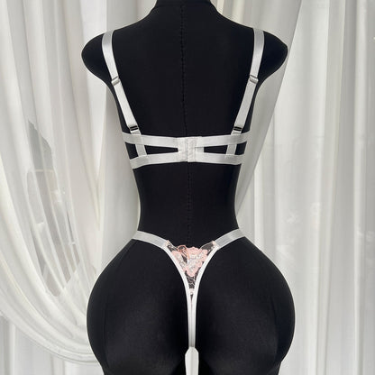 Blush Bloom Embroidered Lingerie Set