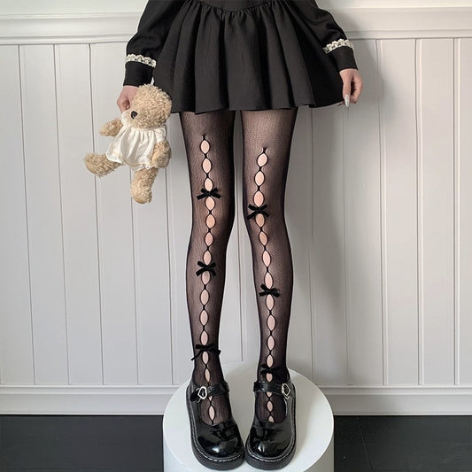 Topaz Sparkle Fishnets Black