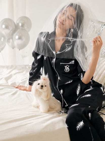 ViktoriaS Secret Satin Long Pajama Set