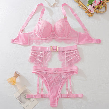 Blush Blossom Buckle Set