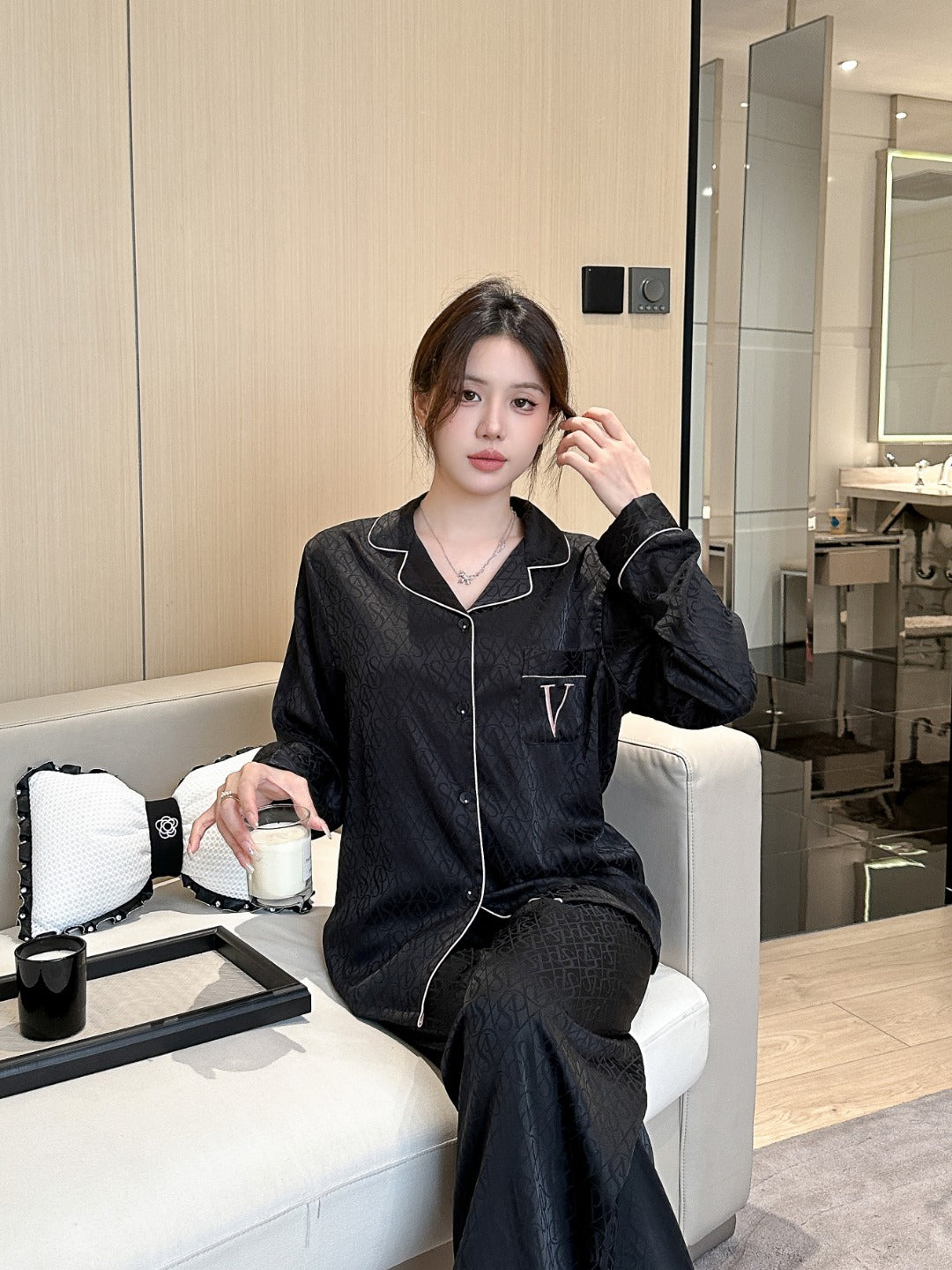 Victoria's Secret Satin Long Pajama Set