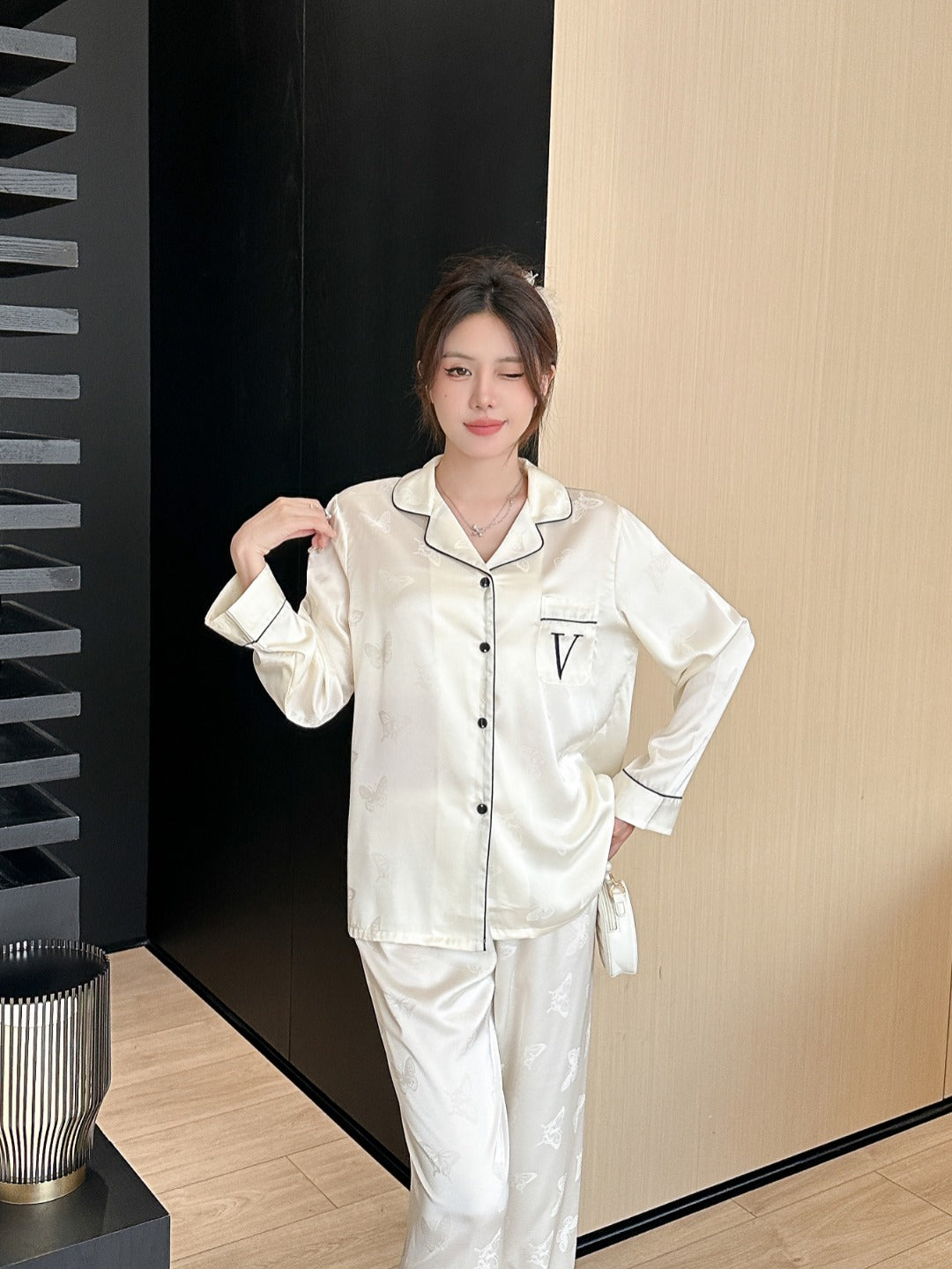 Victoria's Secret Satin Long Pajama Set