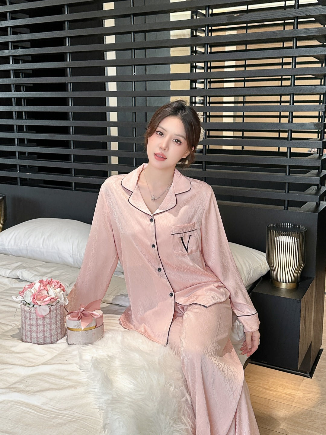 Victoria's Secret Satin Long Pajama Set