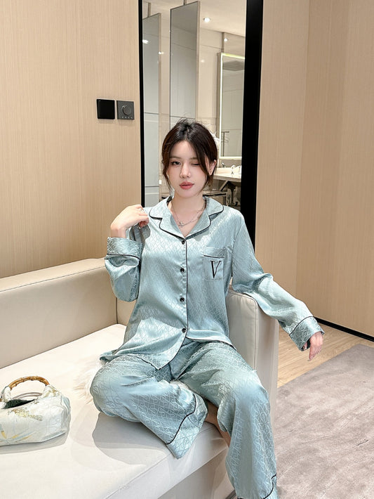 Victoria's Secret Satin Long Pajama Set