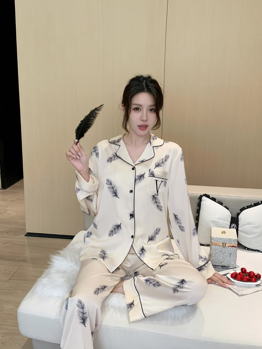 Victoria's Secret Satin Long Pajama Set
